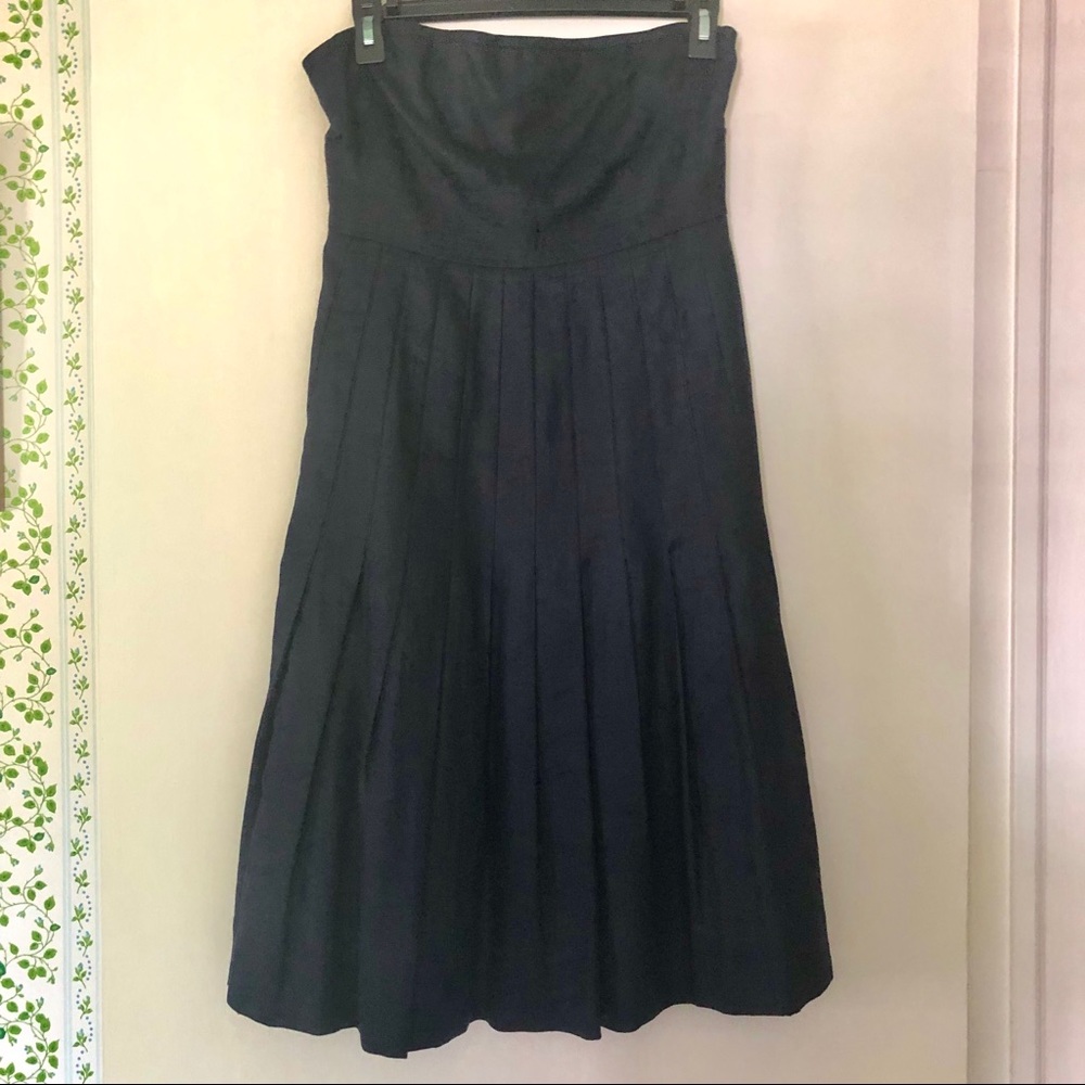 J.crew navy strapless dress size 4